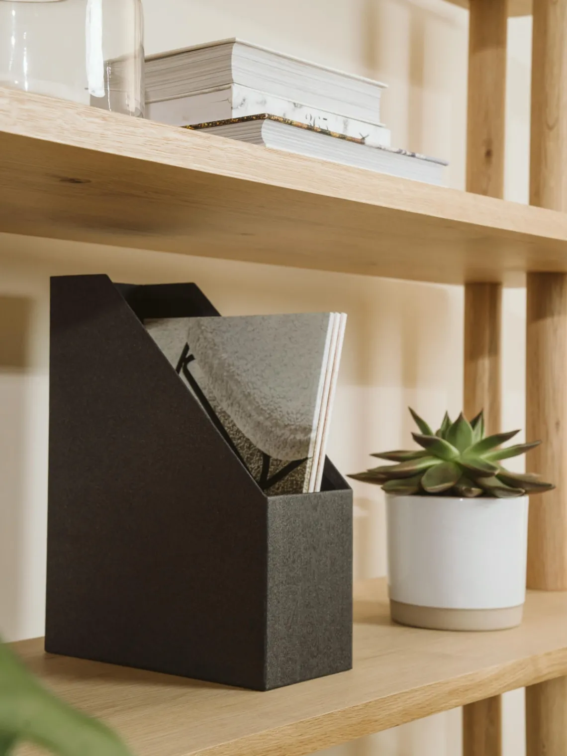Hot Bigso Box of Sweden Classeur Estelle Anthracite, beige