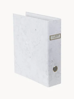 Fashion Bigso Box of Sweden Classeur pour documents Archie Blanc, marbré