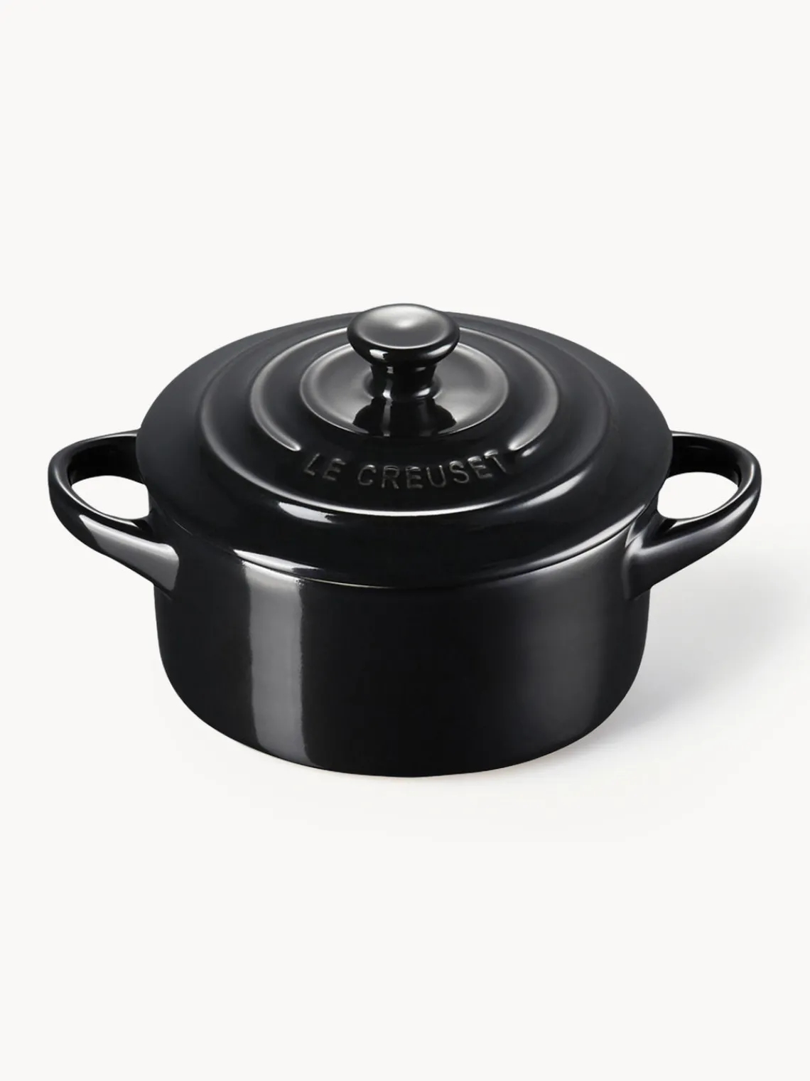 Outlet LE CREUSET Cocotte en céramique Mini Noir