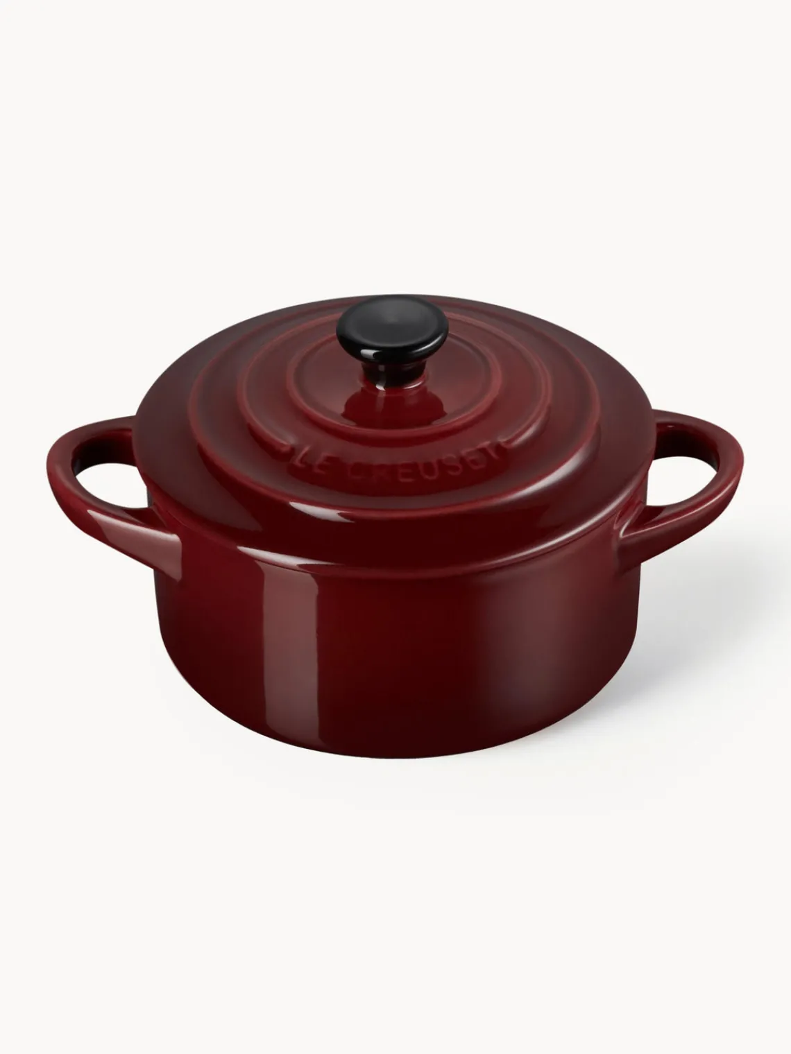 Online LE CREUSET Cocotte en céramique Mini Lie de vin, noir