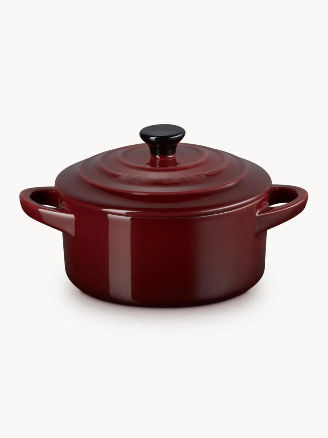 Online LE CREUSET Cocotte en céramique Mini Lie de vin, noir