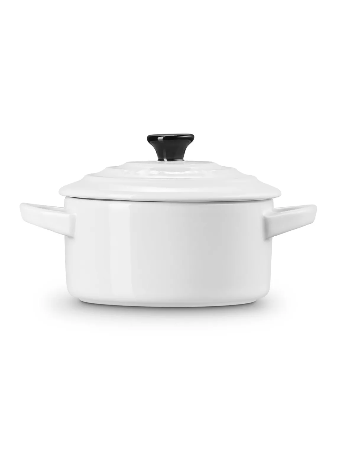 Outlet LE CREUSET Cocotte en céramique Mini Noir, blanc