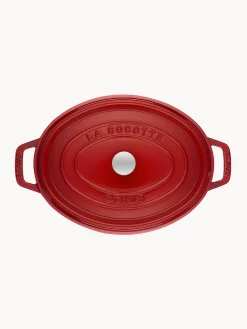 Clearance Staub Cocotte ovale en fonte La Cocotte Rouge, argenté