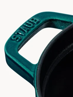 New Staub Cocotte ovale en fonte La Cocotte Bleu pétrole, argenté