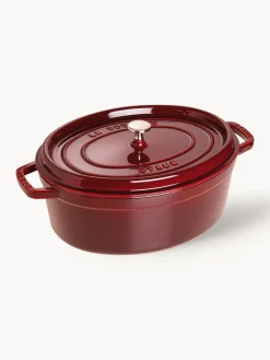 Sale Staub Cocotte ovale en fonte La Cocotte Lie de vin, argenté