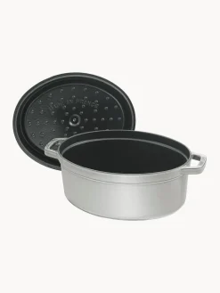Discount Staub Cocotte ovale en fonte La Cocotte Grège, argenté