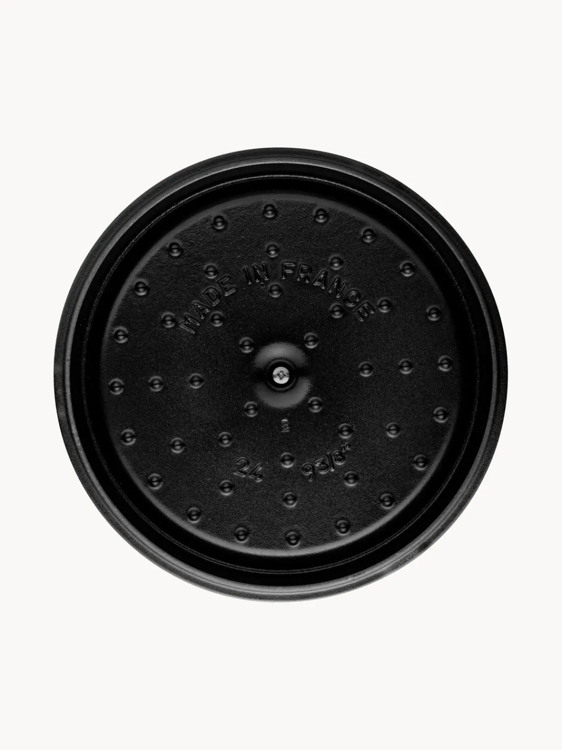 Hot Staub Cocotte ronde en fonte La Cocotte Bleu pétrole, haute brillance