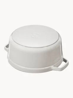 Online Staub Cocotte ronde en fonte La Cocotte Gris clair, haute brillance