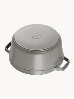 Best Staub Cocotte ronde en fonte La Cocotte Gris, haute brillance