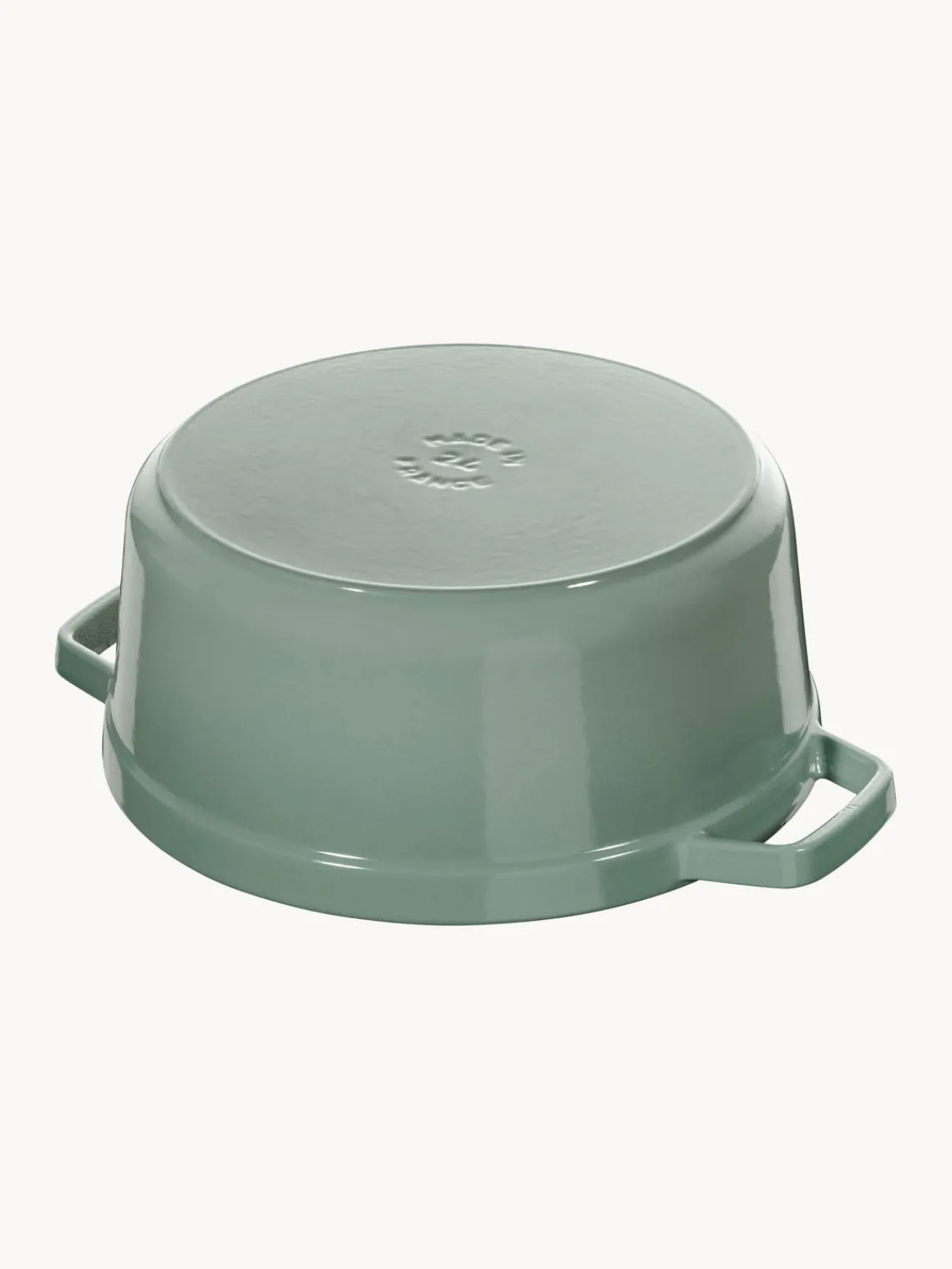 Fashion Staub Cocotte ronde en fonte La Cocotte Vert turquoise, haute brillance