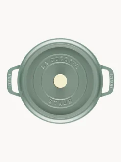 Fashion Staub Cocotte ronde en fonte La Cocotte Vert turquoise, haute brillance