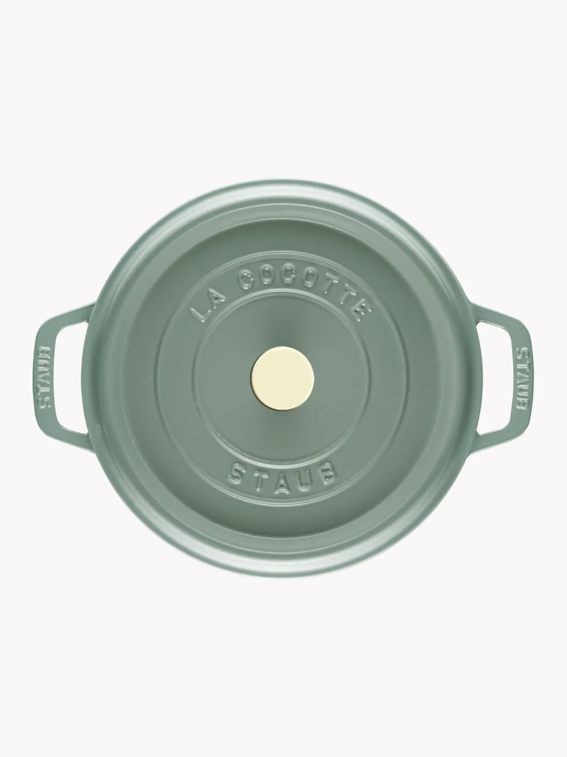 Fashion Staub Cocotte ronde en fonte La Cocotte Vert turquoise, haute brillance