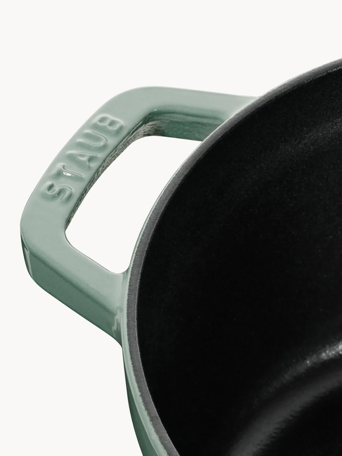 Fashion Staub Cocotte ronde en fonte La Cocotte Vert turquoise, haute brillance