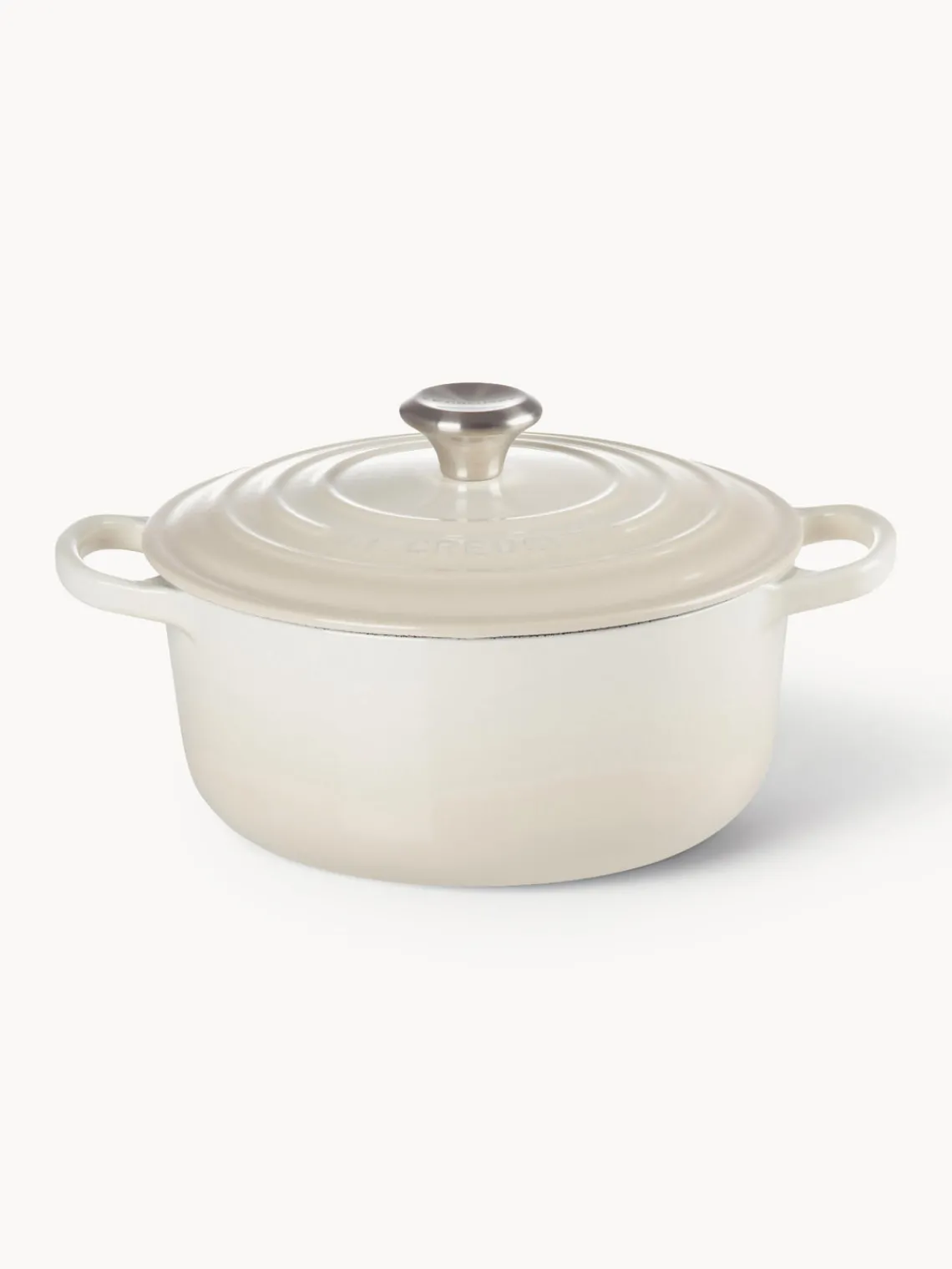 Hot LE CREUSET Cocotte ronde en fonte émaillée Signature Collection Tons blanc cassé