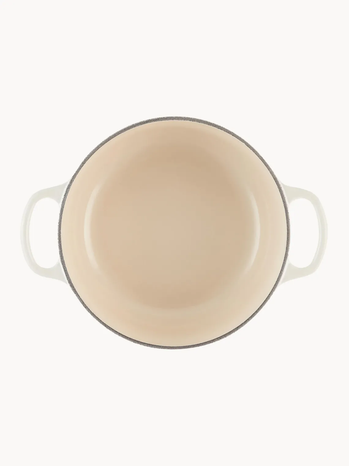 Hot LE CREUSET Cocotte ronde en fonte émaillée Signature Collection Tons blanc cassé