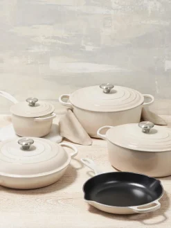 Hot LE CREUSET Cocotte ronde en fonte émaillée Signature Collection Tons blanc cassé