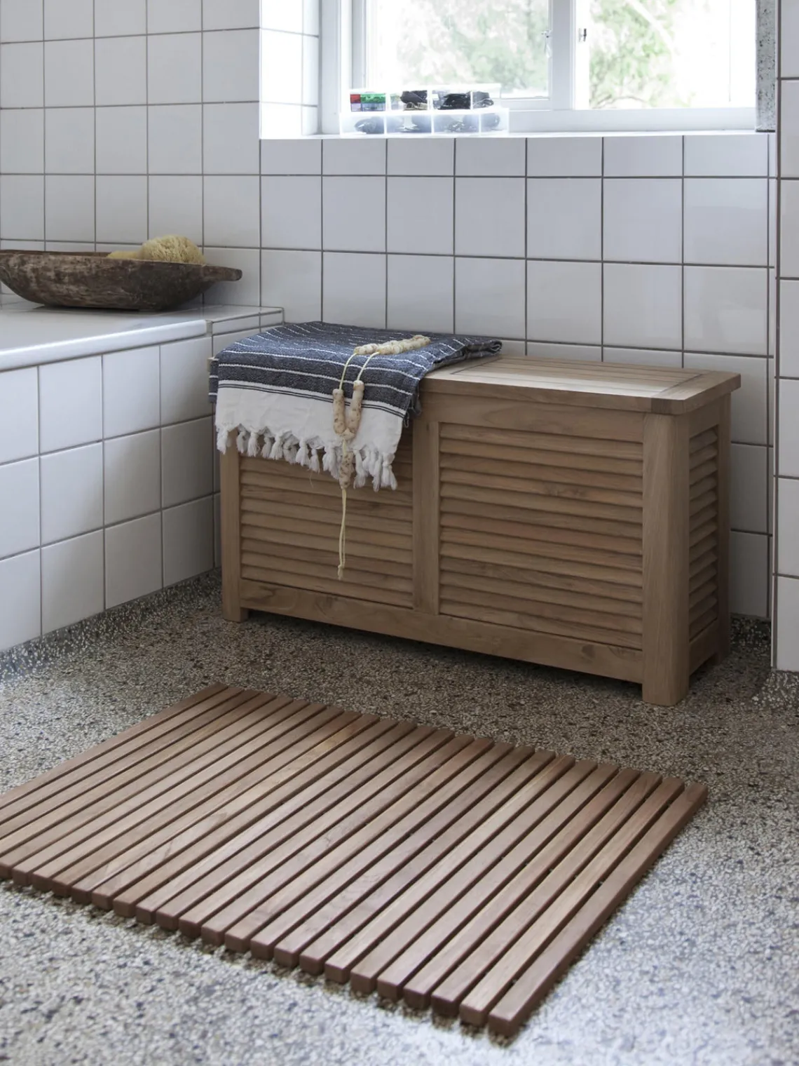 New Cinas Coffre de jardin en teck Storage