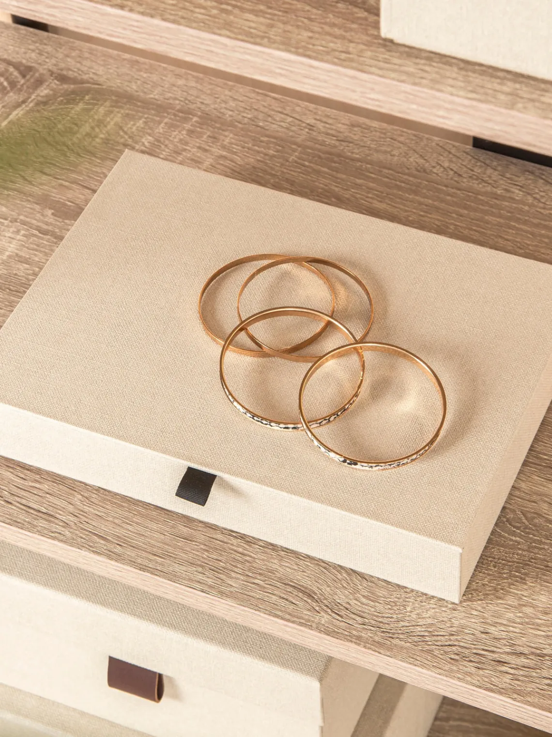 New Bigso Box of Sweden Coffret à bijoux Precious Beige clair