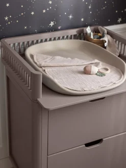 New Sebra Commode à langer en bois Mauve