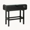 New Nordal Console en teck avec tressage en rotin Merge