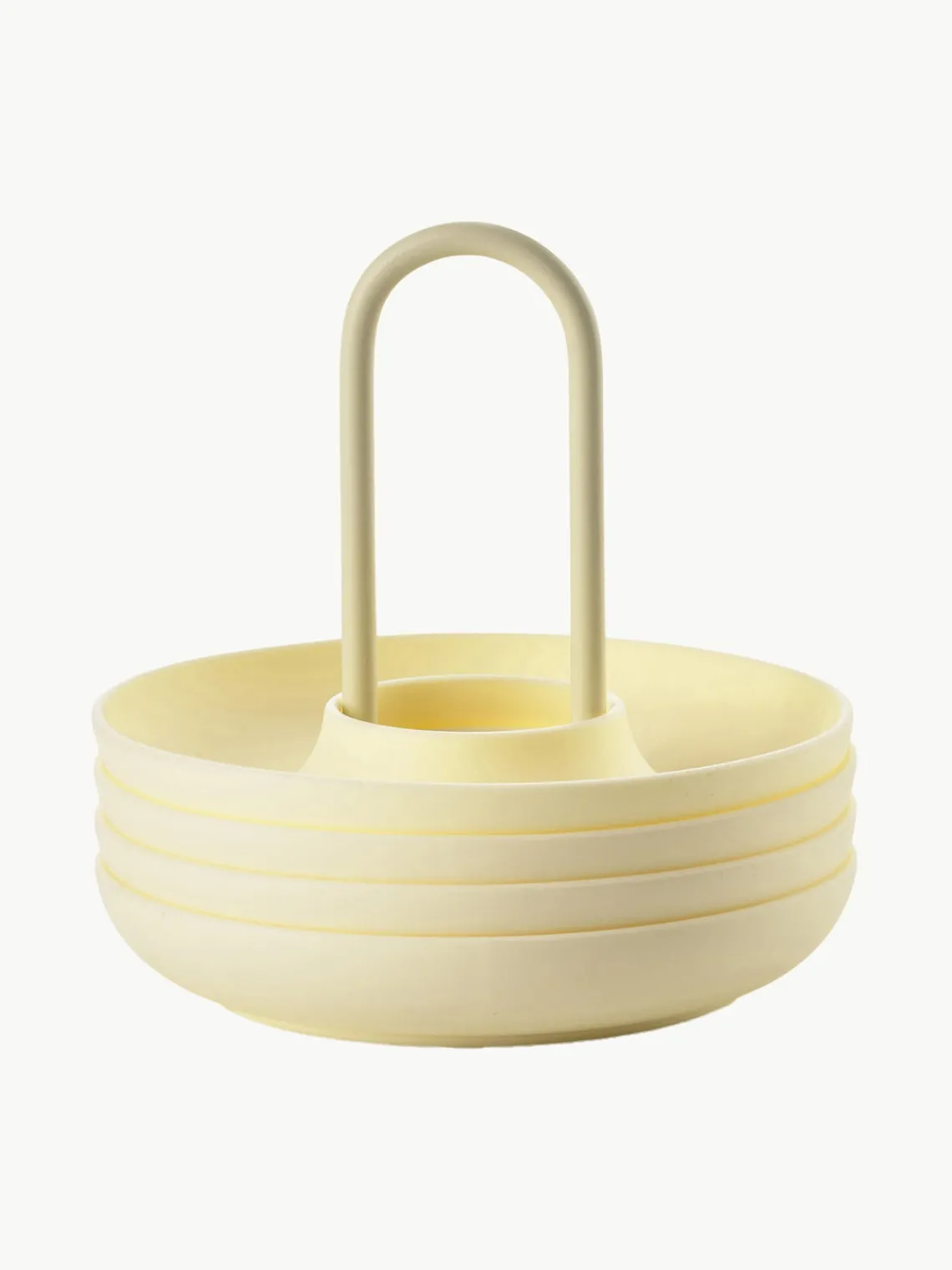 Sale Zone Denmark Coquetiers avec support Henk, 4 pièces Jaune pâle
