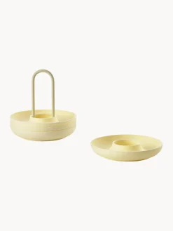 Sale Zone Denmark Coquetiers avec support Henk, 4 pièces Jaune pâle