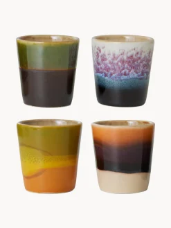 Online HKLIVING Coquetiers en céramique émaillée peinte à la main 70's, 4 élém.