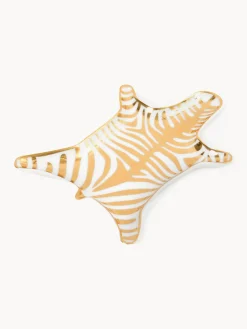 Best Jonathan Adler Coupelle décorative en porcelaine Zebra Doré, blanc