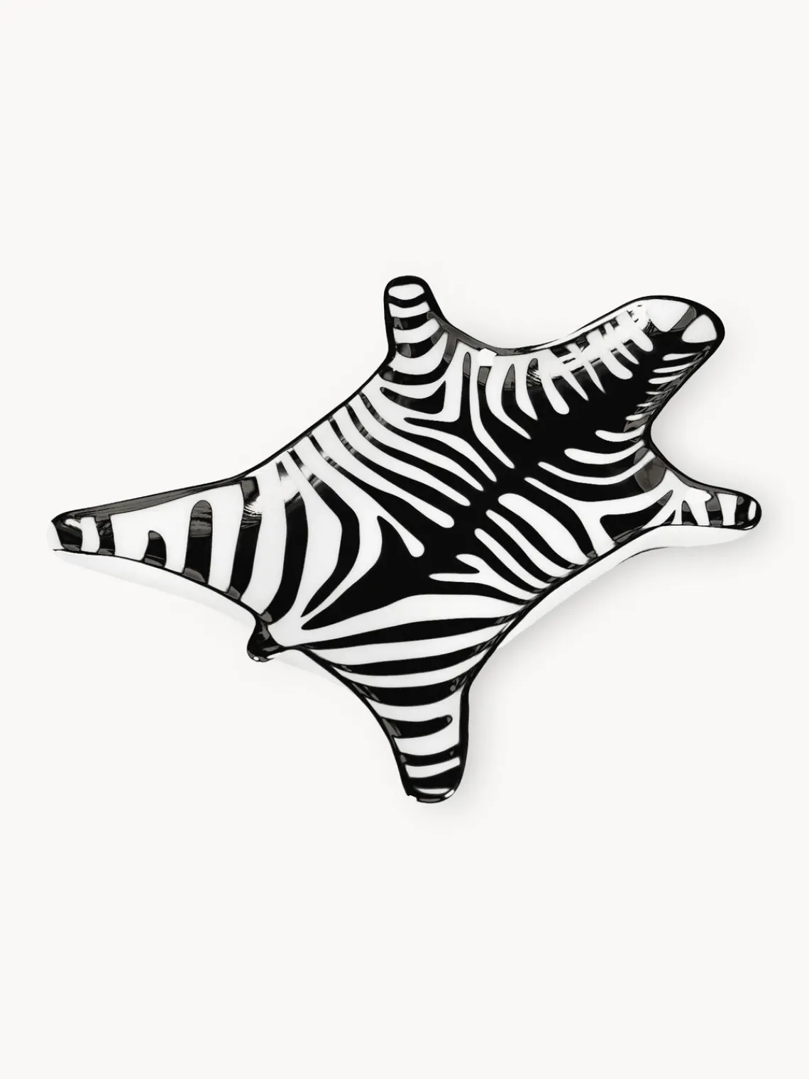 Clearance Jonathan Adler Coupelle décorative en porcelaine Zebra Noir, blanc