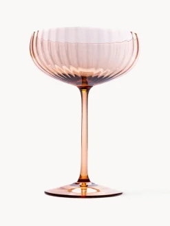 Outlet ANNA VON LIPA Coupes à champagne artisanales Lyon, 2 pièces Brun clair