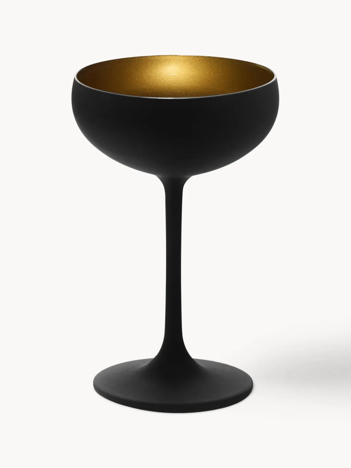 Online Stölzle Lausitz Coupes à champagne en cristal Elements, 6 pièces Noir, doré