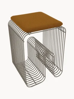 Clearance AYTM Coussin d'assise pour tabouret en bouclette Curva Brun clair