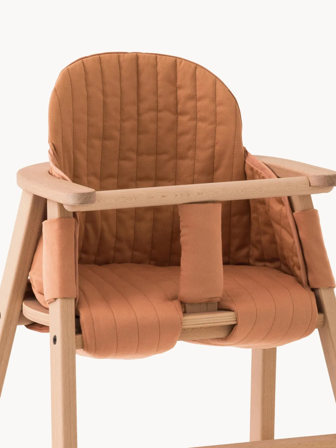 Online Nobodinoz Coussin de chaise haute en coton bio Growing Green Terracotta