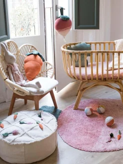 Fashion Lorena Canals Coussin doudou en coton fait main Cathy the Carrot