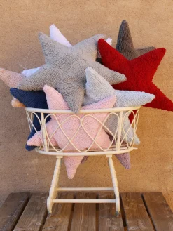 Outlet Lorena Canals Coussin douillet en coton fait à la main Star Rose pâle