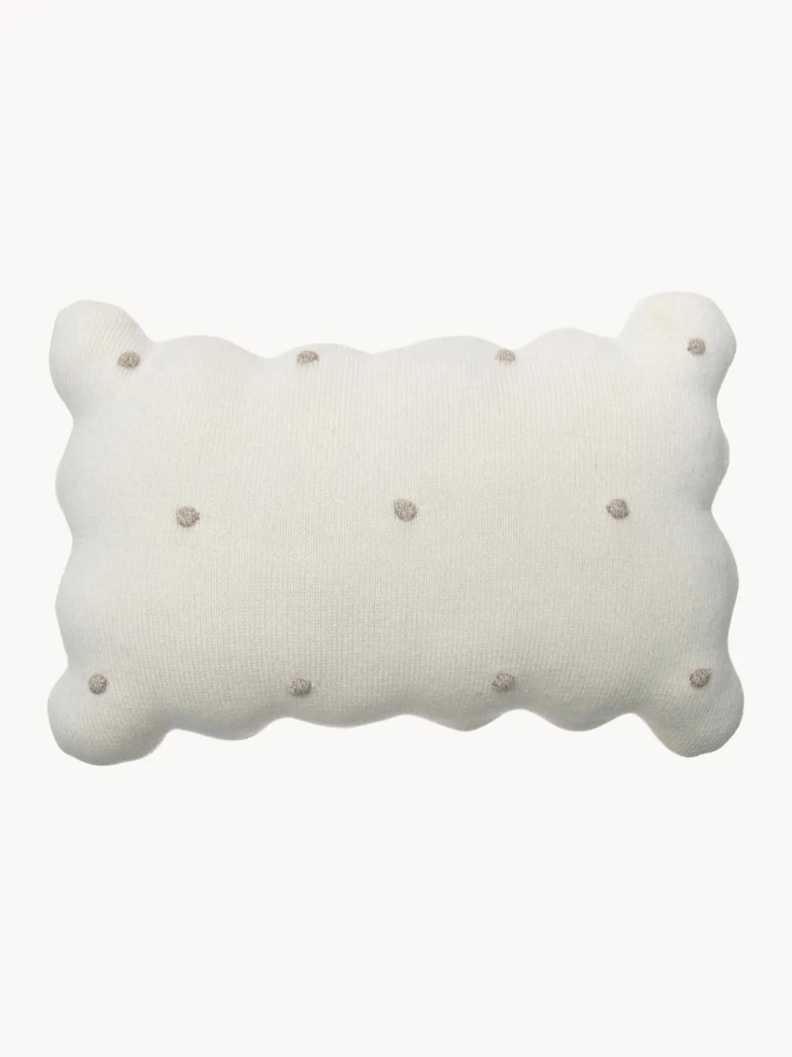 Best Lorena Canals Coussin douillet en coton brodé à la main Biscuit Blanc cassé, beige clair