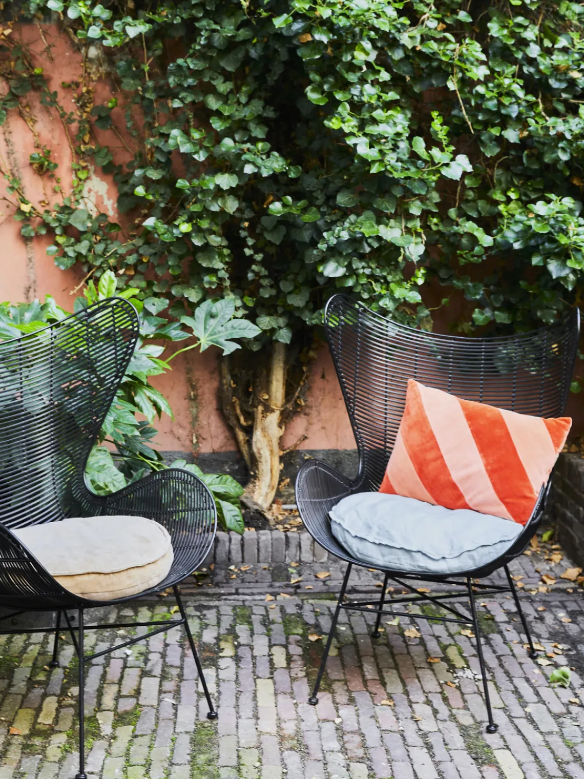 Best HKLIVING Coussin en coton fait main Striped