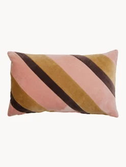 New HKLIVING Coussin en coton fait main Sunkissed Brun clair pêche, aubergine