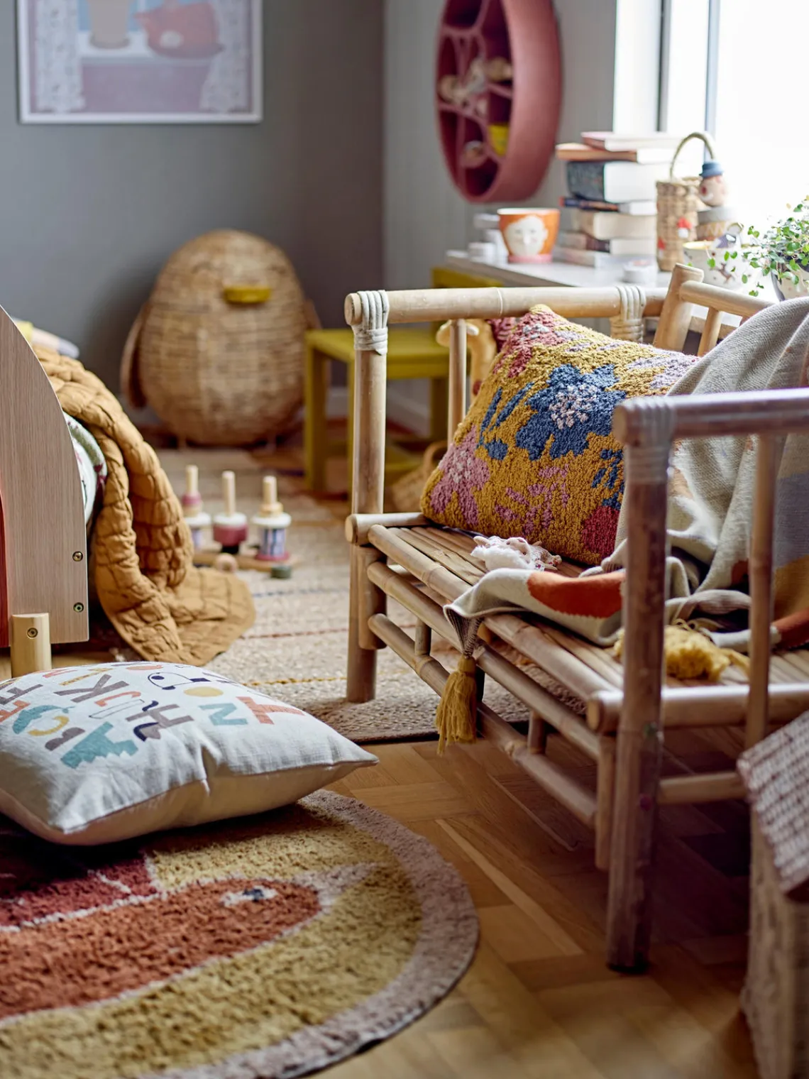 Fashion Bloomingville Mini Coussin en coton Memmo