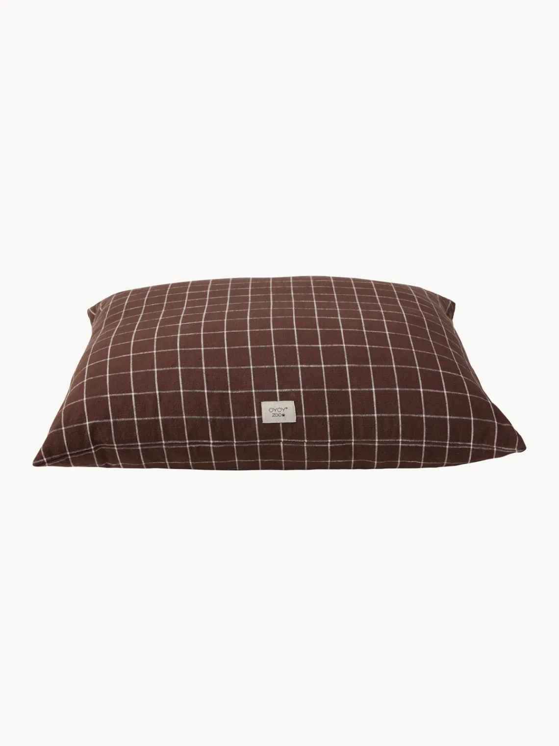 Best Oyoy Living Design Coussin en coton pour animaux de compagnie Kyoto, tailles variées Brun foncé, damier