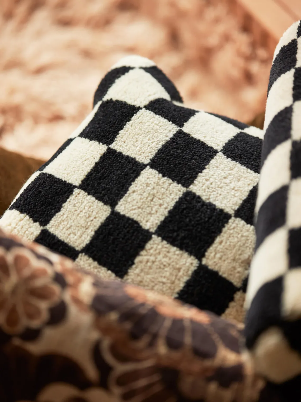 Best HKLIVING Coussin en laine fait main Statement