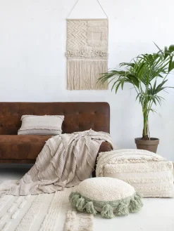 Best Lorena Canals Coussin moelleux avec franges fait main Circle