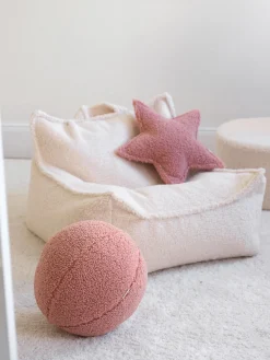 Best Wigiwama Coussin moelleux en peluche Star Rose pâle