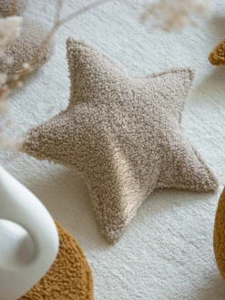 Clearance Wigiwama Coussin moelleux en peluche Star Beige clair