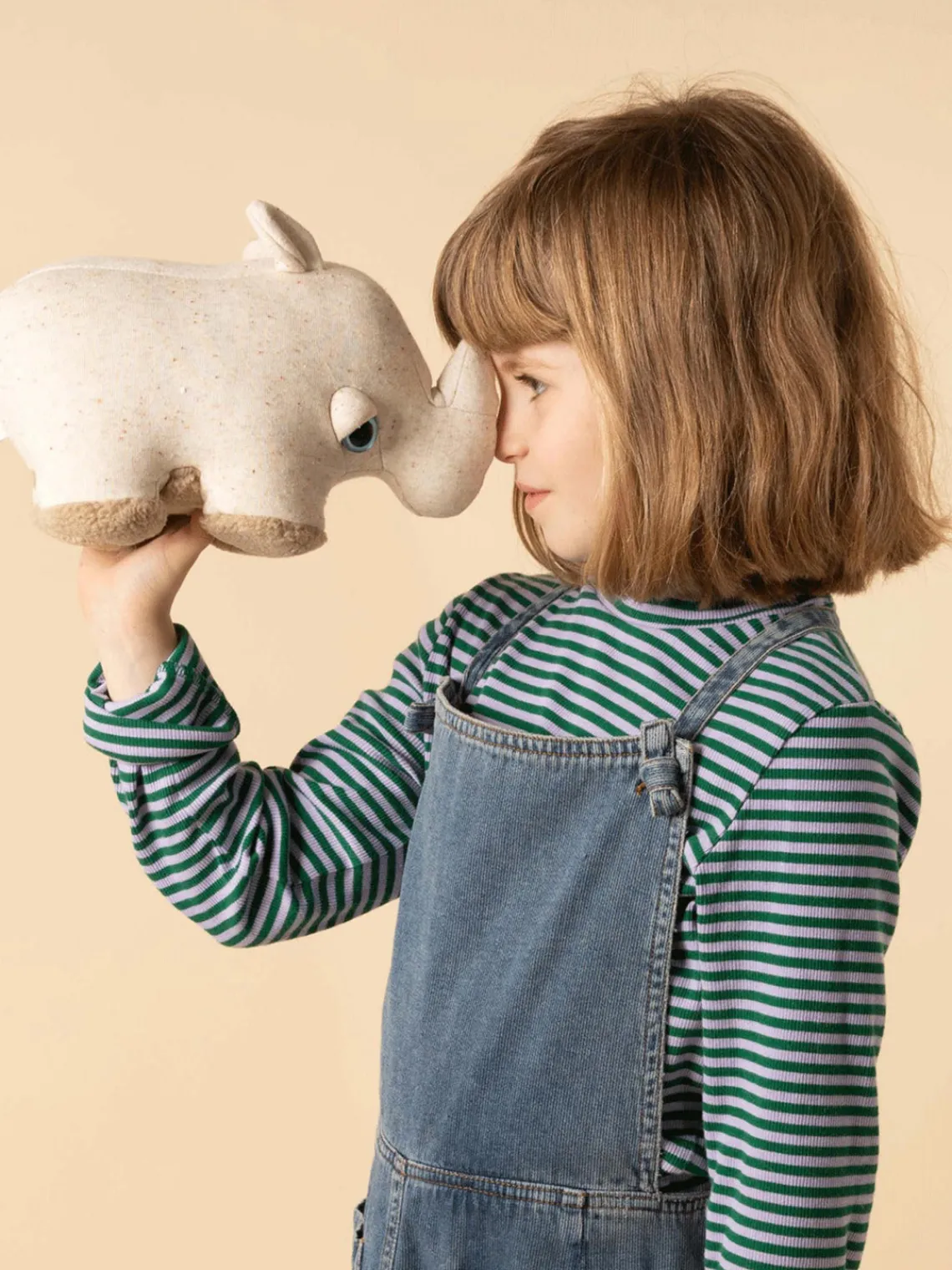 Clearance BigStuffed Coussin peluche artisanal Savanah Rhino