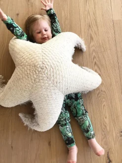 Best BigStuffed Coussin peluche artisanal SeaStar, larg. 95 cm
