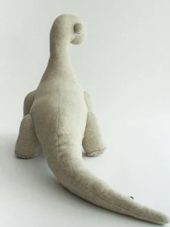 New BigStuffed Coussin peluche artisanal Diplo Tons vert olive, chiné