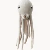 Best BigStuffed Coussin peluche artisanal Octopus, larg. 85 cm