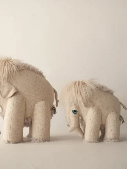 Fashion BigStuffed Coussin peluche artisanal Mammoth, tailles variées