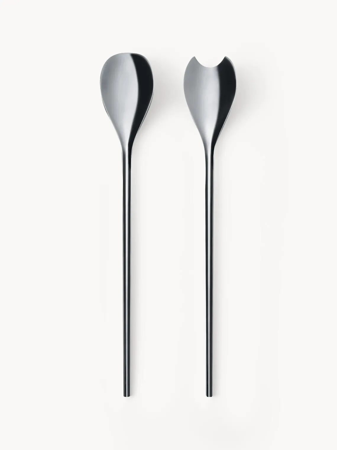 Sale ALESSI Couverts à salade poli et brillant Human